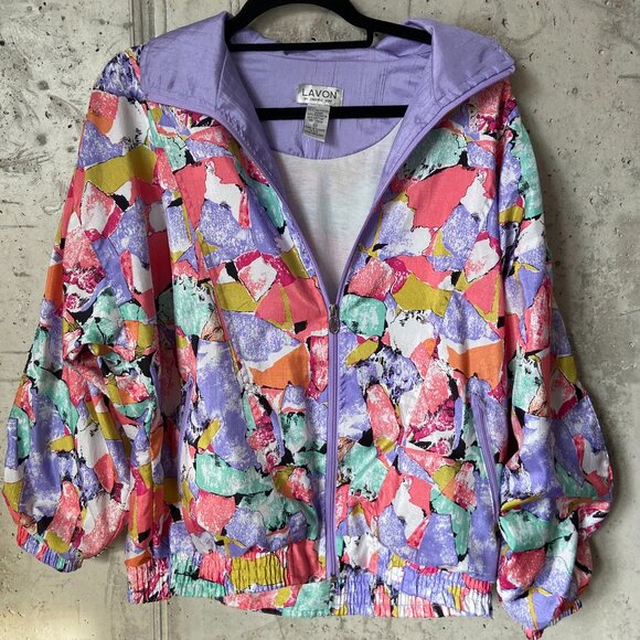 Vintage Lavon Nylon Jacket 80's or 90's - Picture 3 of 10